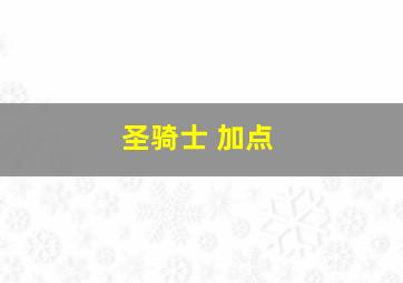 圣骑士 加点